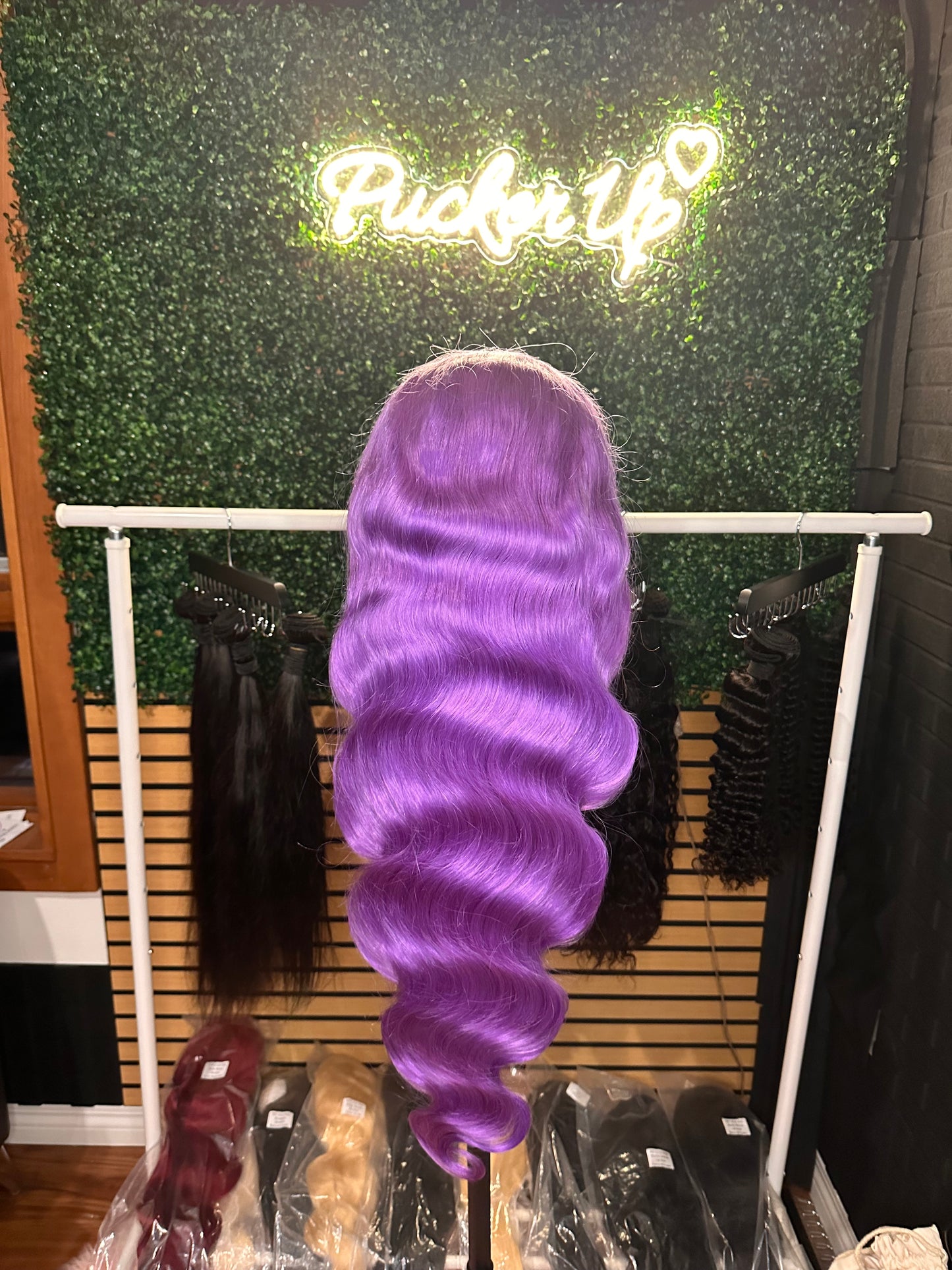 28 in Purple Bodywave Wig