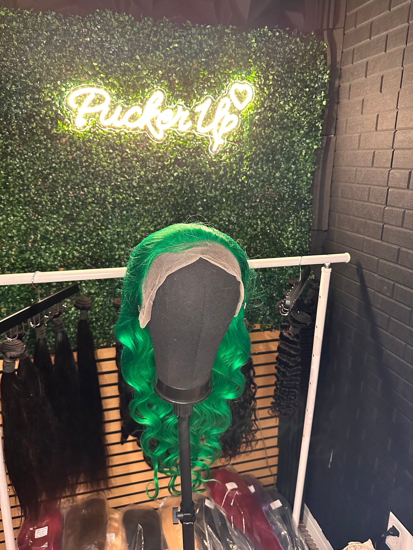 Mermaid green 26 inch Bodywave
