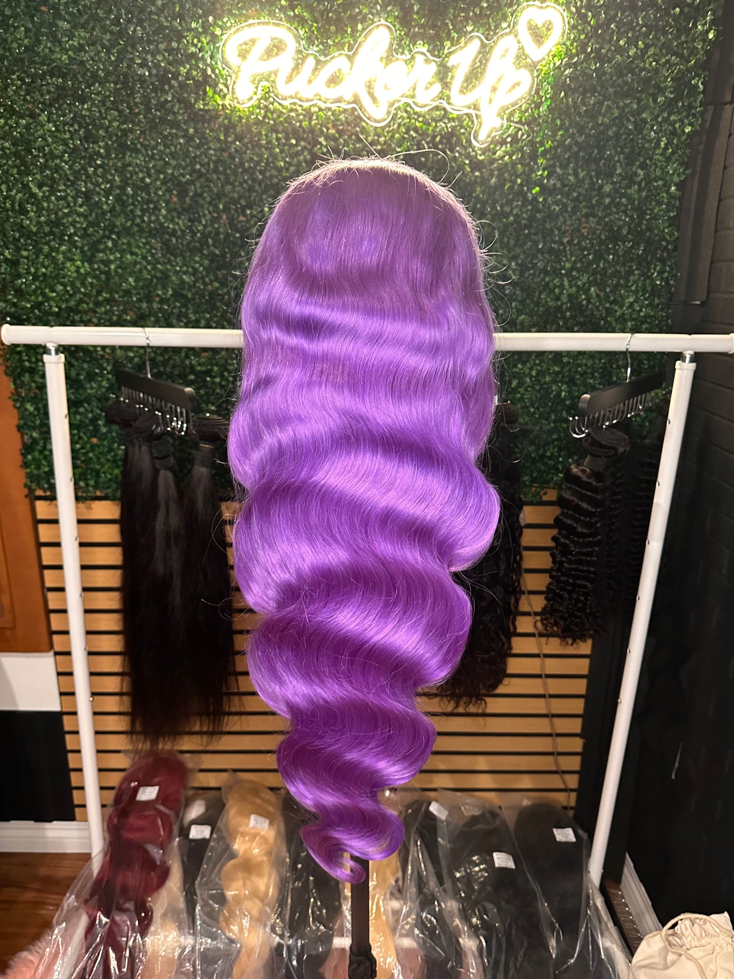 28 in Purple Bodywave Wig
