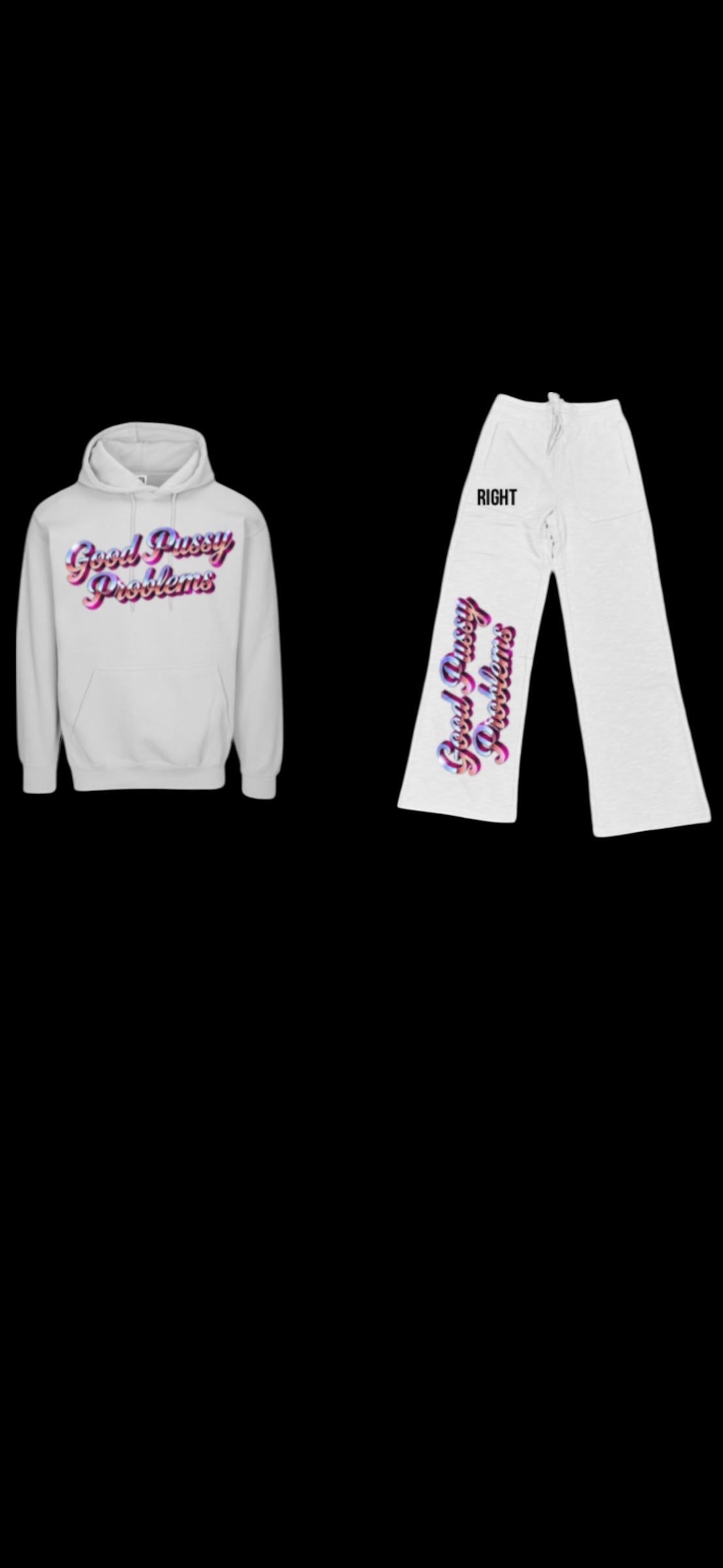 Sweatsuits with designs