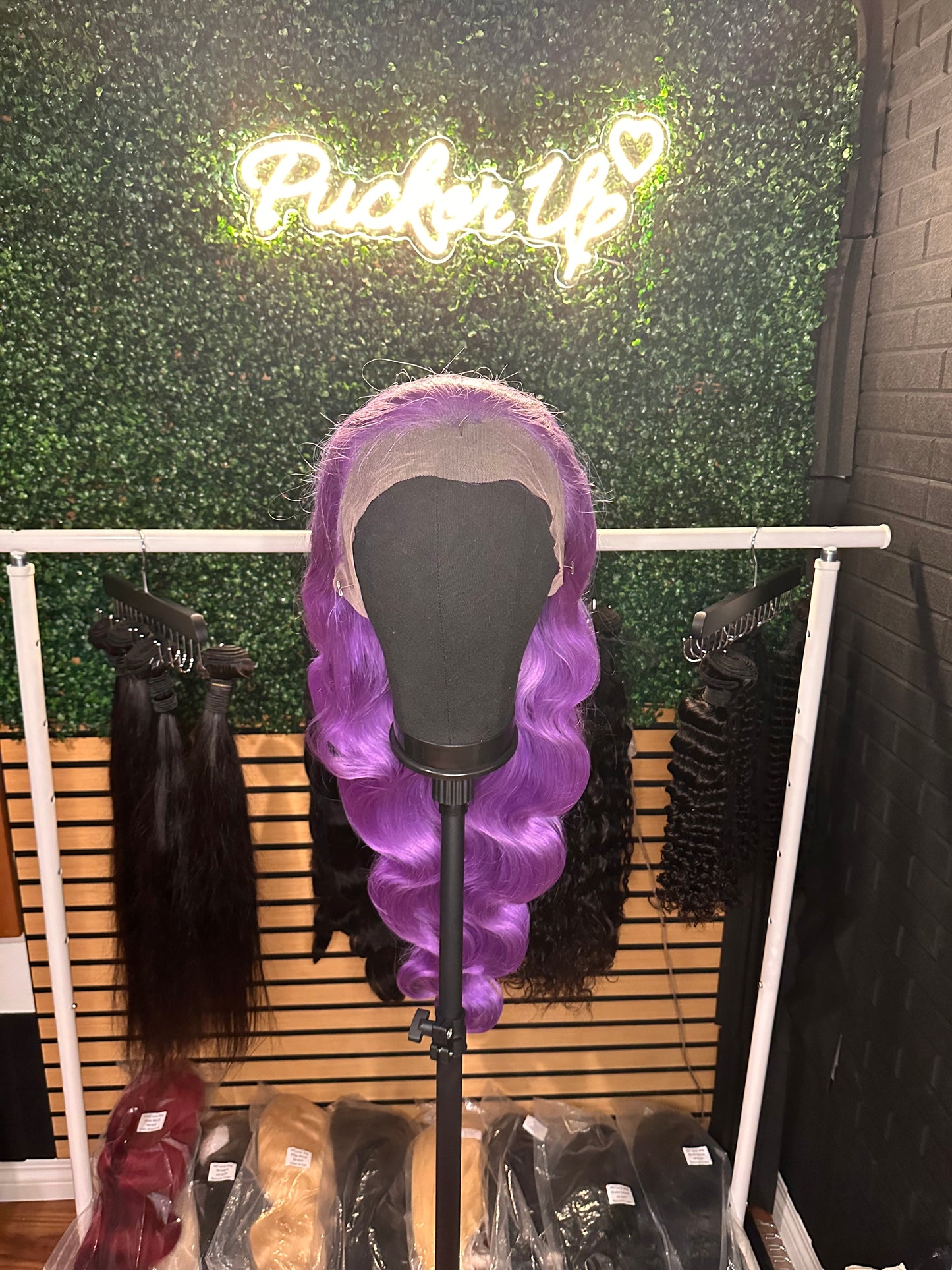 28 in Purple Bodywave Wig