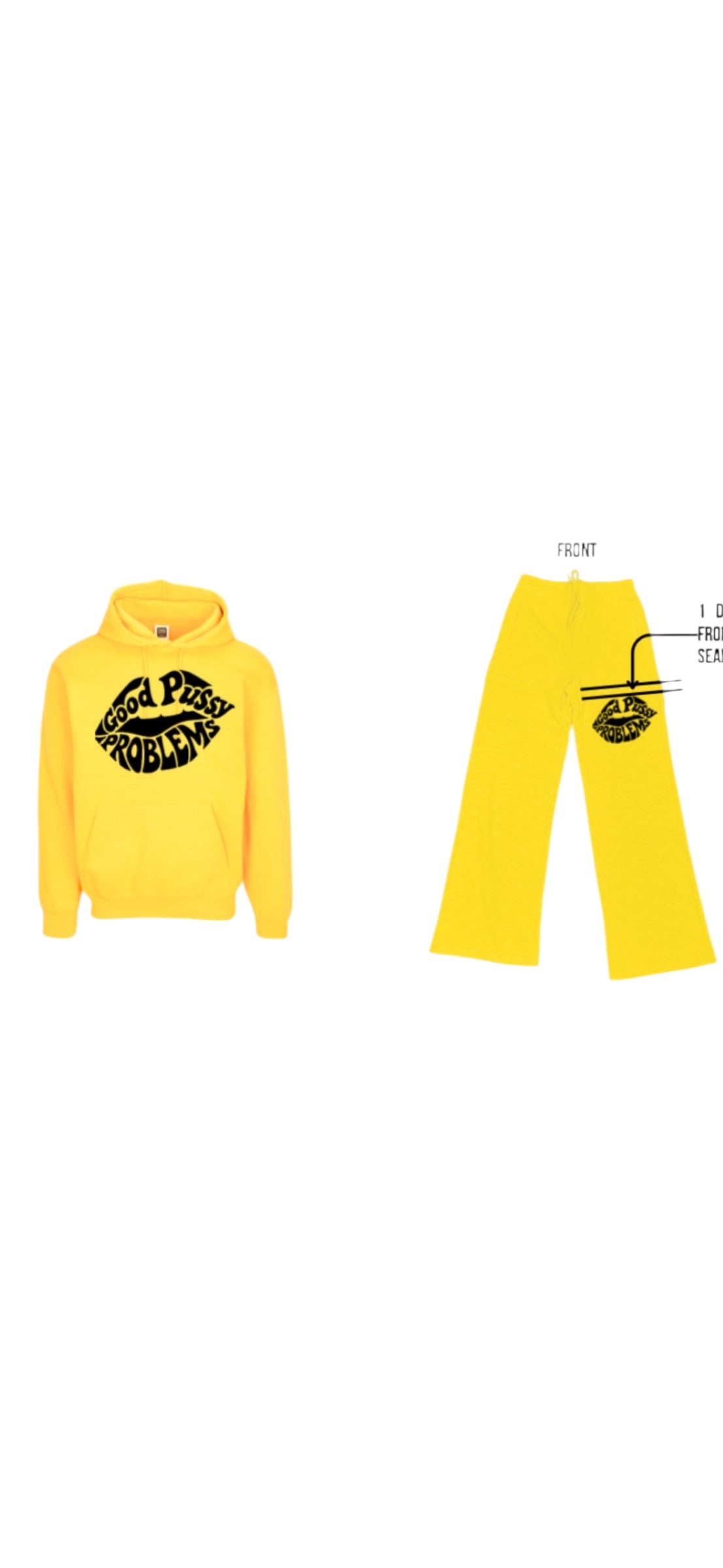 Sweatsuits with designs